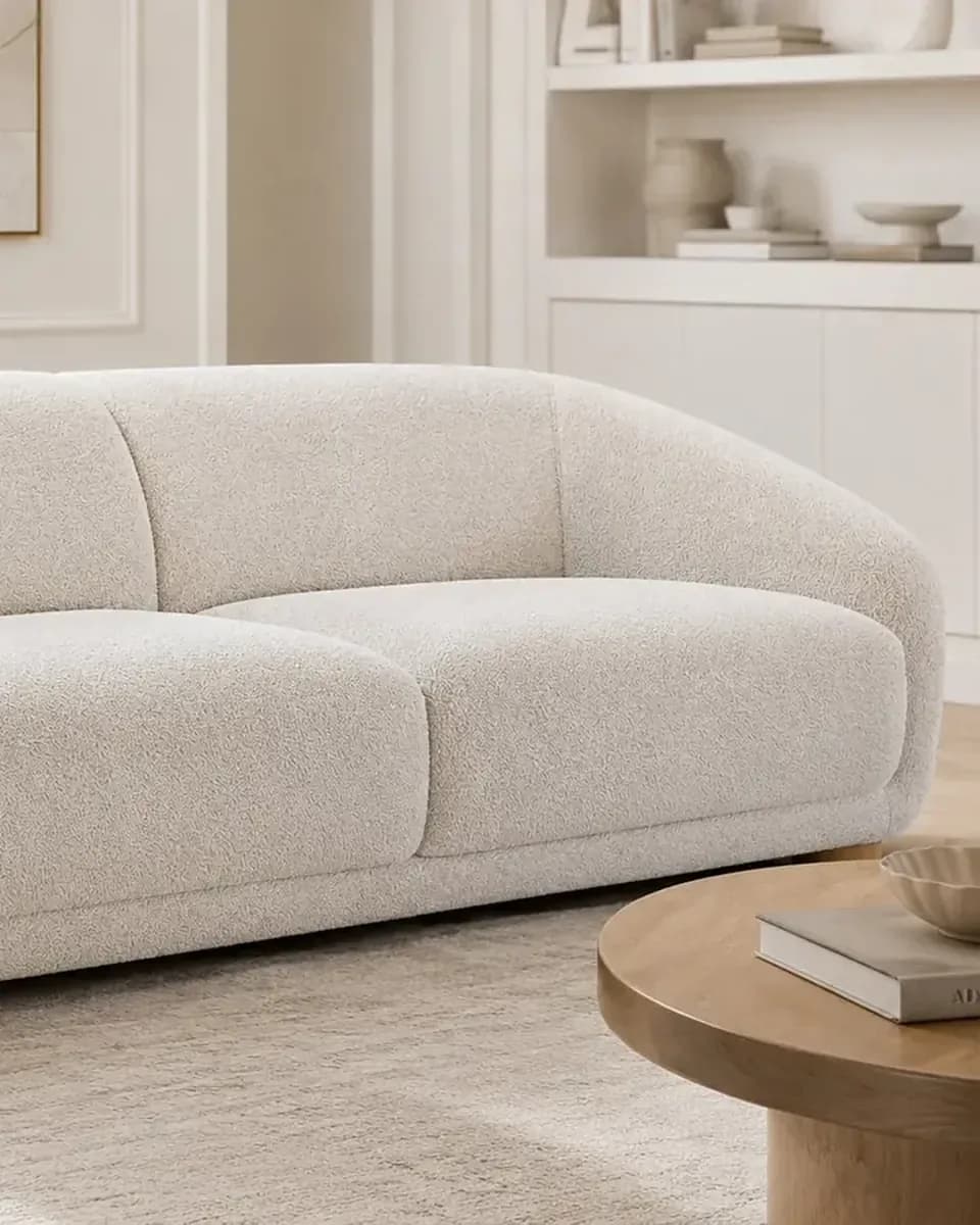 Freshly cleaned sofa in a Apopka, FL home