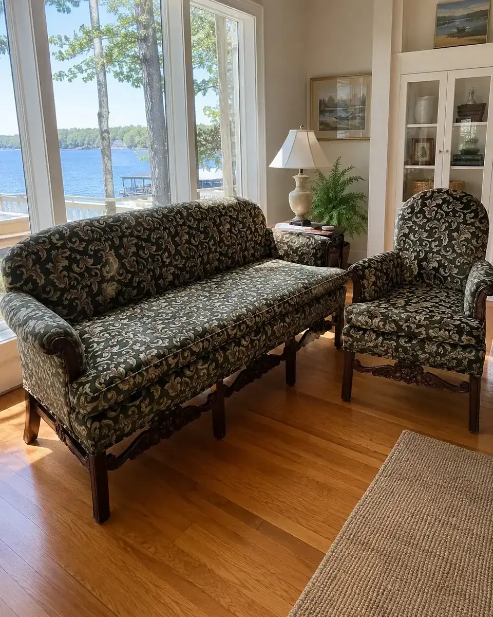 Freshly cleaned sofa in a Belle Isle, FL home