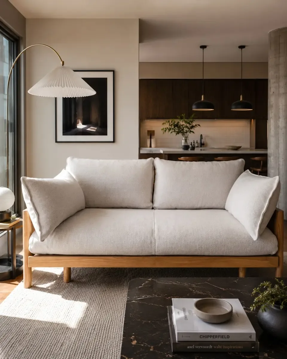 Freshly cleaned sofa in a Dr. Phillips, FL home