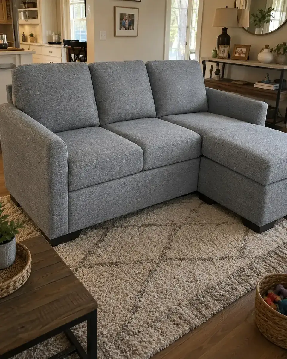 Freshly cleaned sofa in a Horizon West, FL home