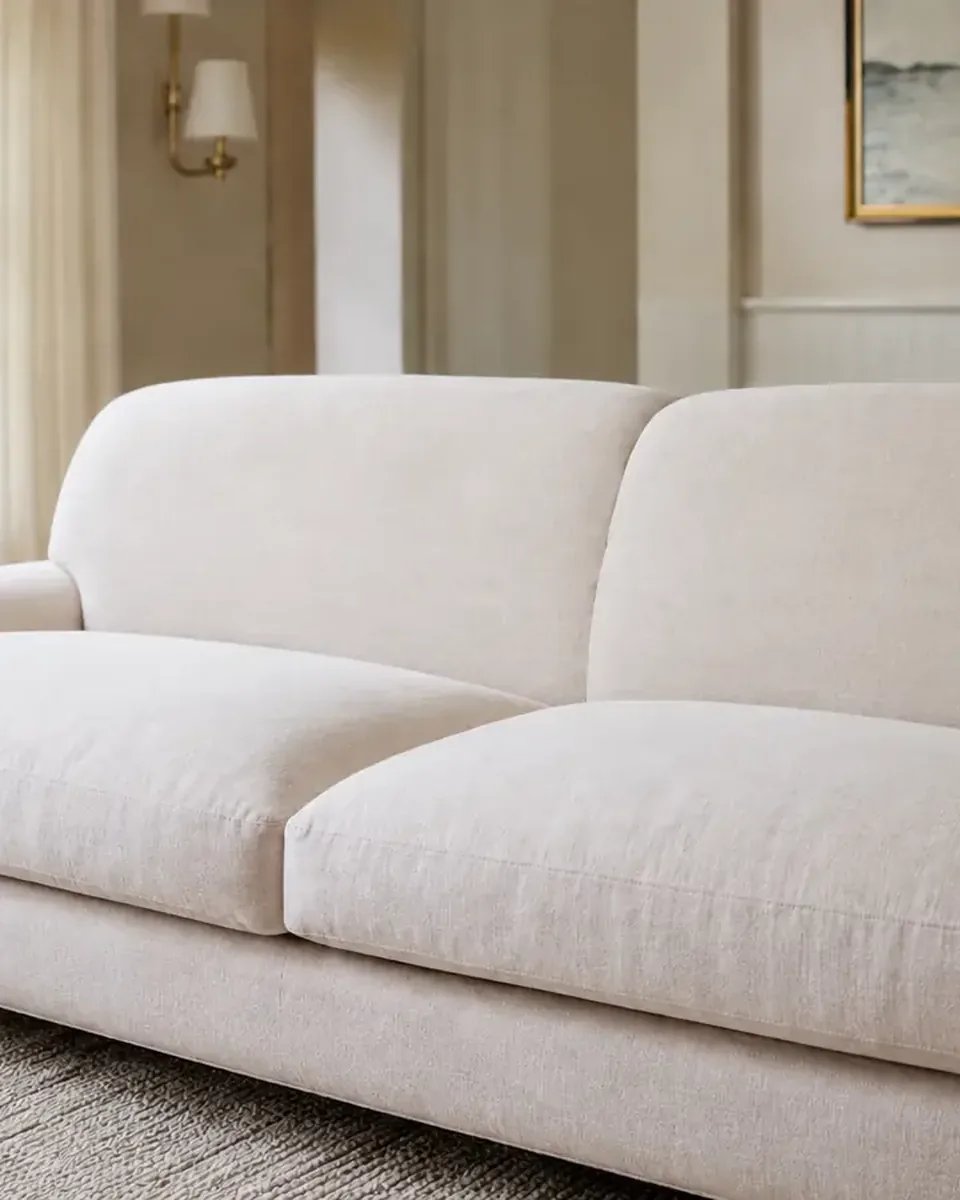 Freshly cleaned sofa in a Hunter's Creek, Orlando home