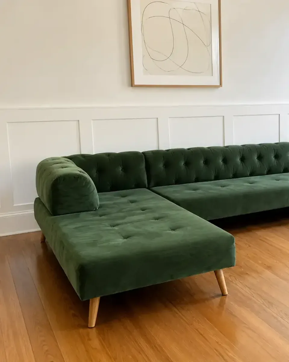 Freshly cleaned sofa in a Kissimmee, FL home