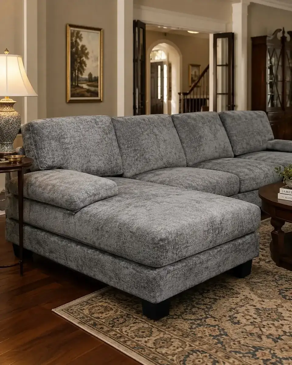 Freshly cleaned sofa in a Lake Nona, Orlando home